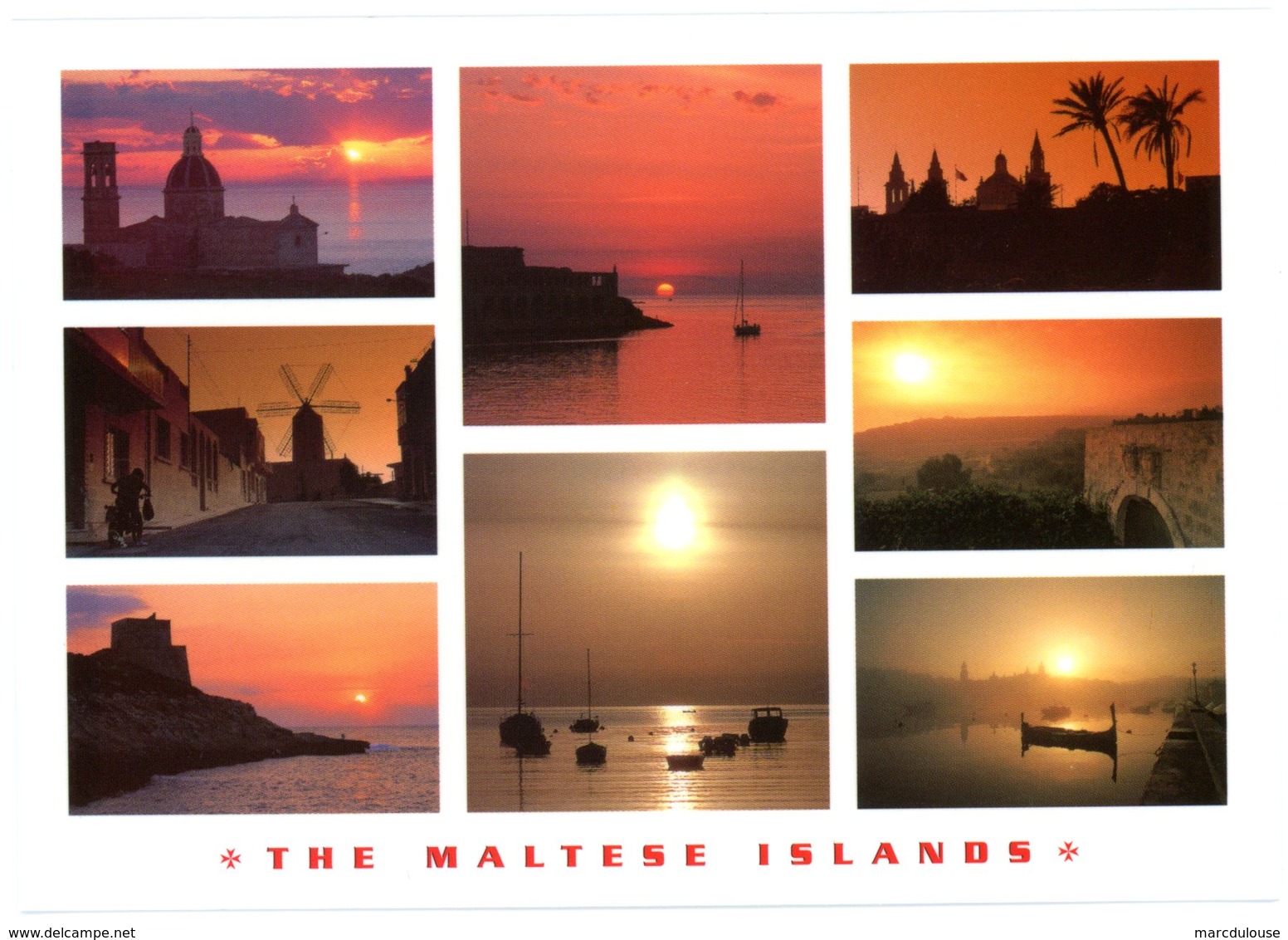 Malta. The Maltese Islands. Les îles Maltaises. Malte. Sunset. Coucher De Soleil. - Malte