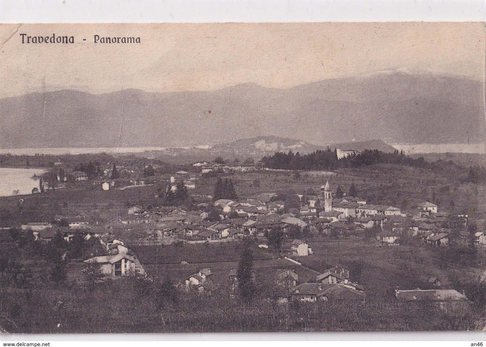 Travedona-(Como) -Panorama-Vg Il 1912-INTEGRA E ORIGINALE 100%an46 - Como