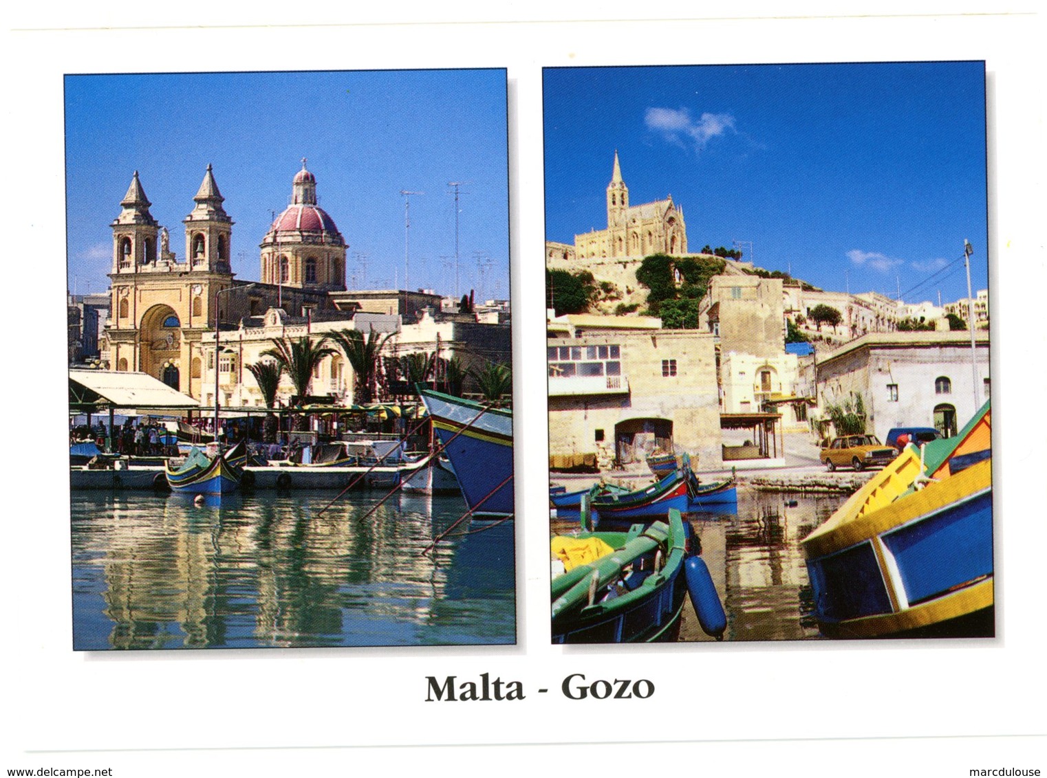 Malta. The Picturesque Port Of Marsaxlokk. Gozo. The Little Port Of Mgarr. Malte. Port Pittoresque De Marsaxlokk. - Malte