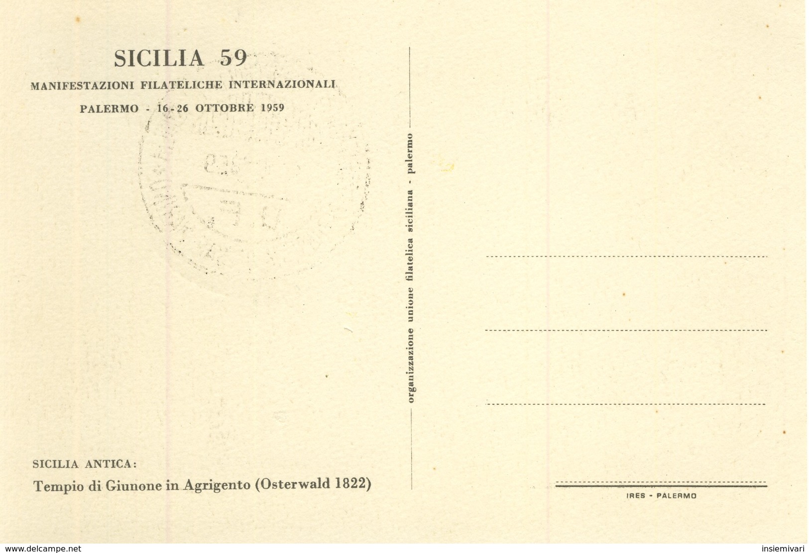 SAN MARINO - 1959 - Centenario dei primi francobolli di Sicilia.fdc su 6 cartoline.£.1+£.2+£.3+£.4+£.5+£.25.