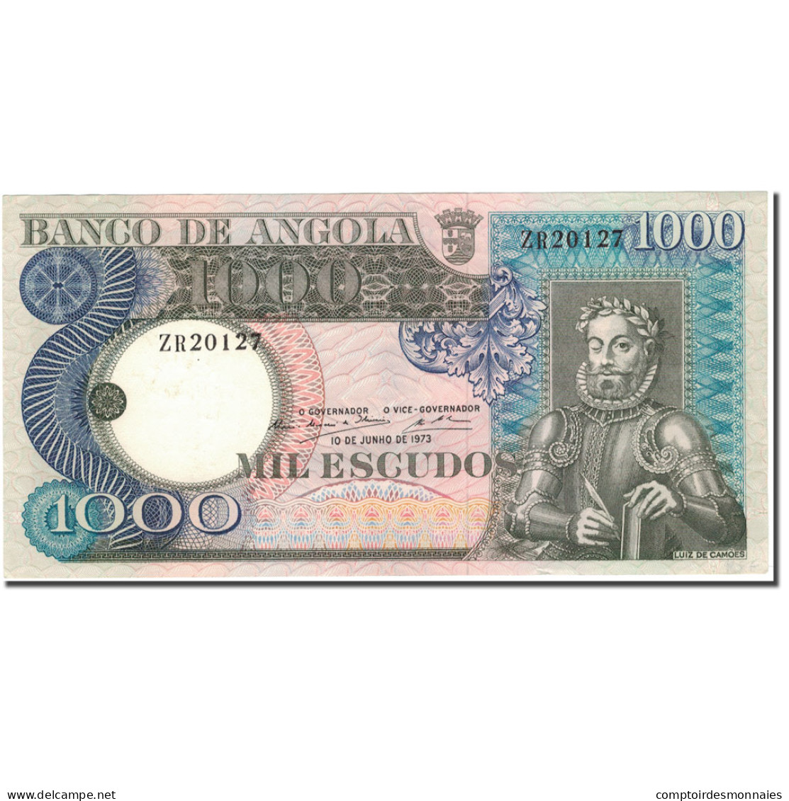 Billet, Angola, 1000 Escudos, 1973-06-10, KM:108, SUP - Angola