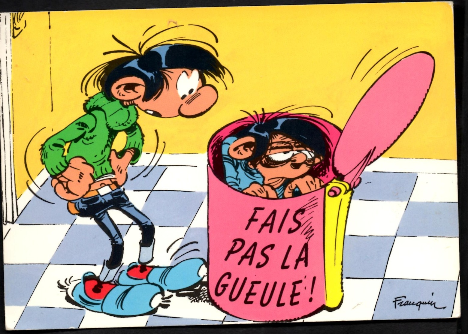 FRANQUIN "Fais Pas La Gueule" Carte Ecrite En Aout 1993 TBE - Autres & Non Classés