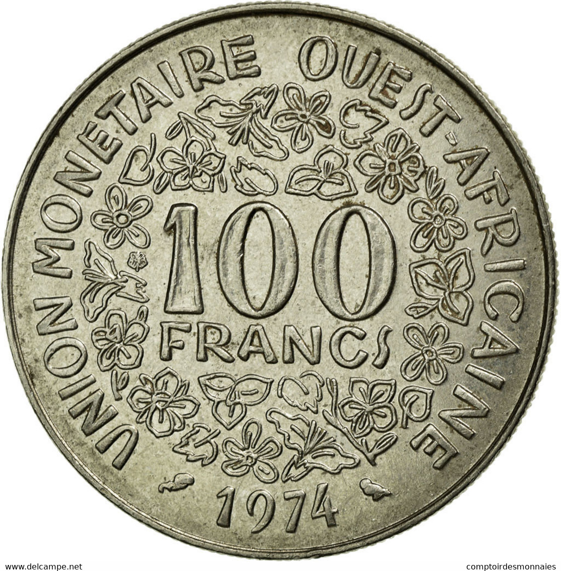 Monnaie, West African States, 100 Francs, 1974, Paris, TTB+, Nickel, KM:4 - Costa D'Avorio