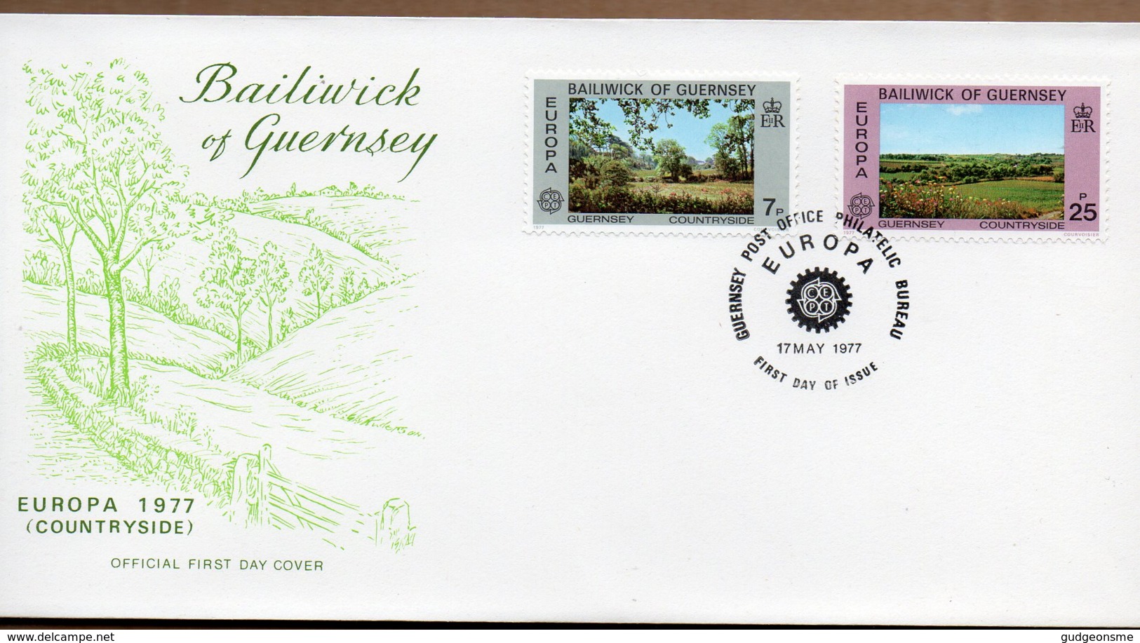 1977 Europa Landscapes Set FDC - Guernesey