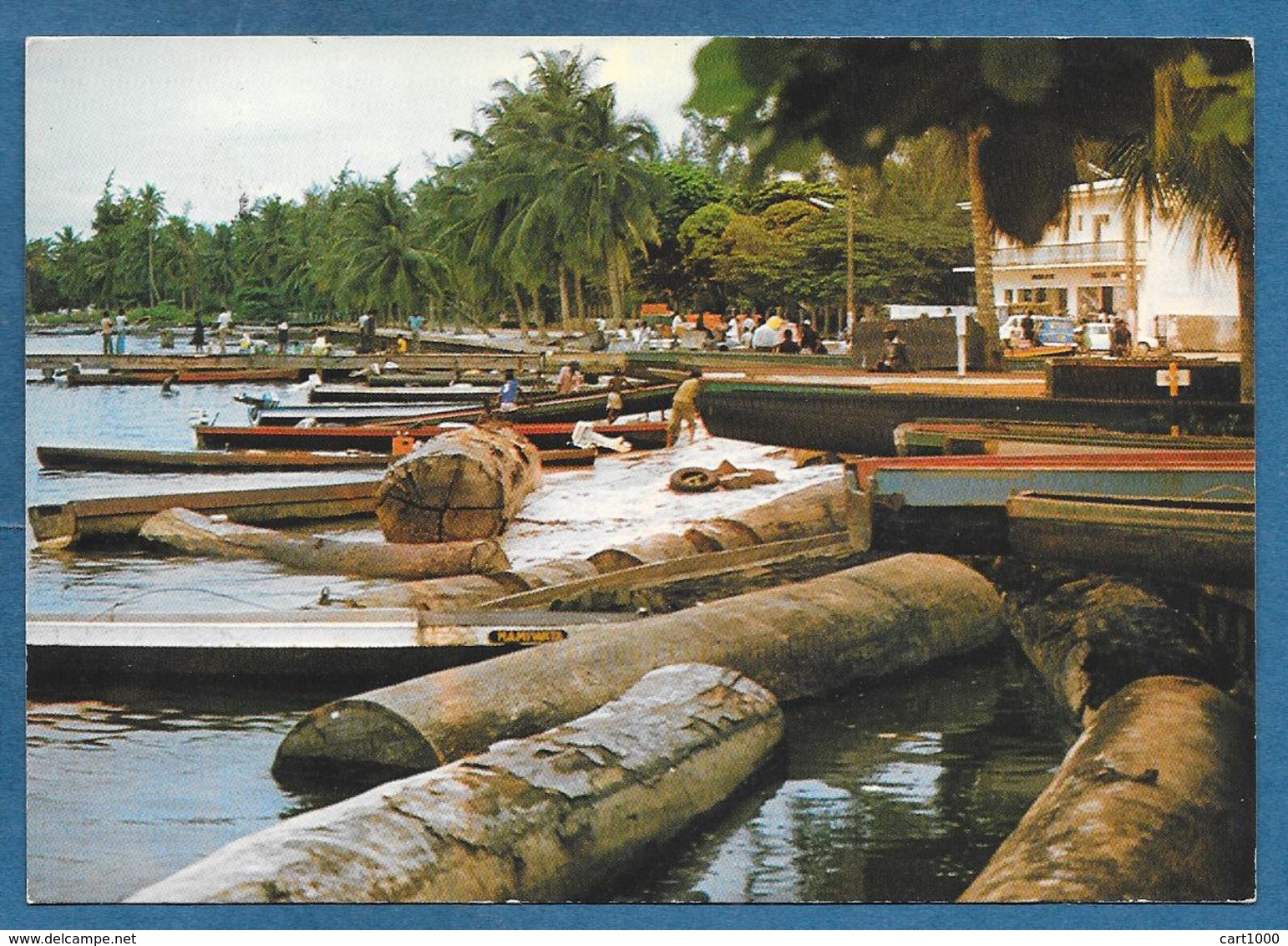 GABON PORT GENTIL LE DEBARCADERE DU MARCHE 1983 UNUSED - Gabon