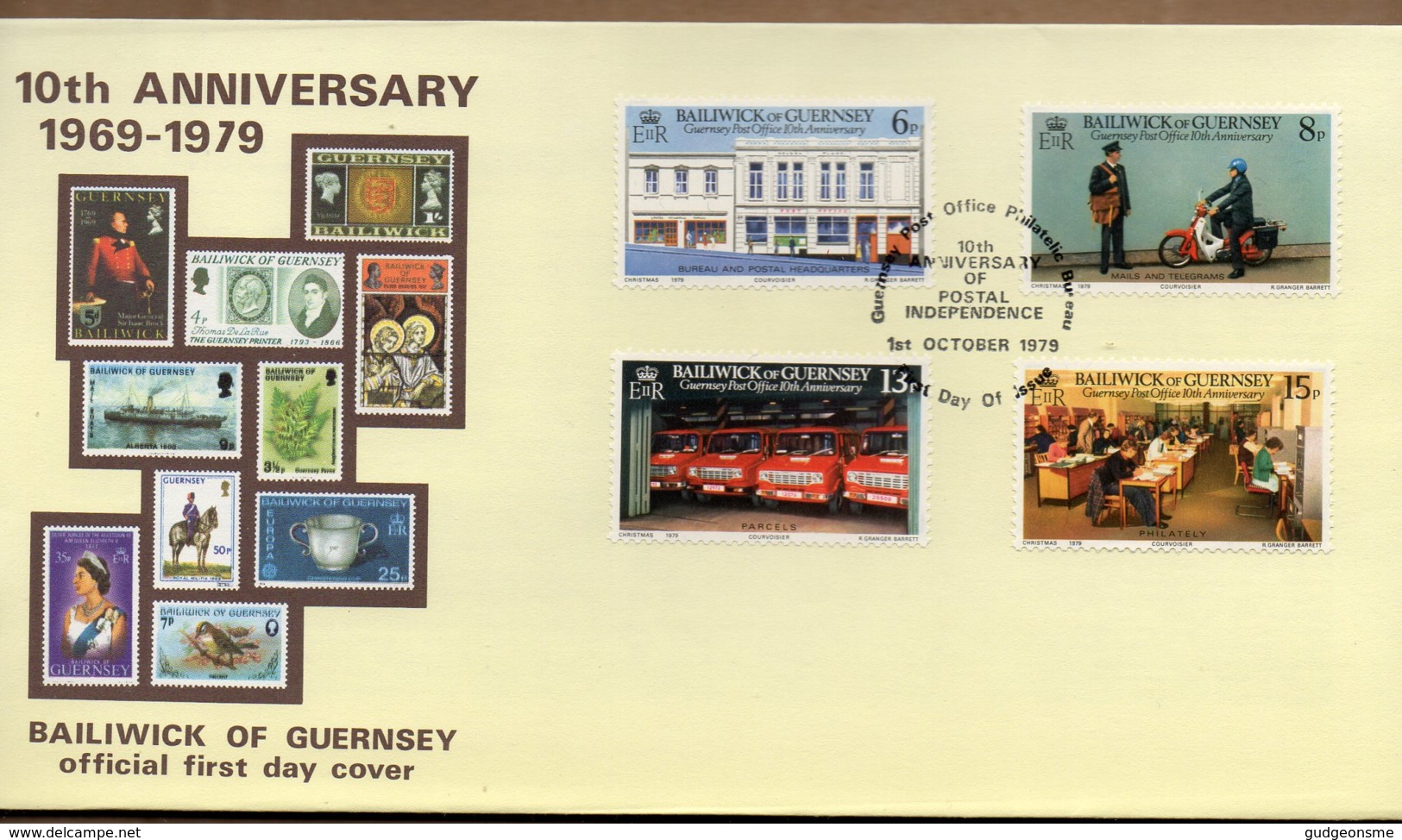 1979 Postal Administration Set FDC - Guernsey