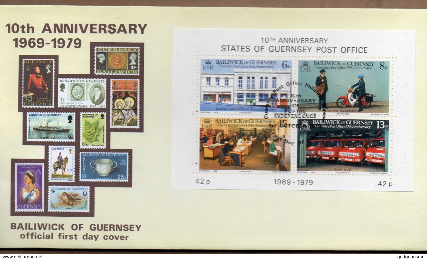 1979 Postal Administration Mini Sheet FDC - Guernsey
