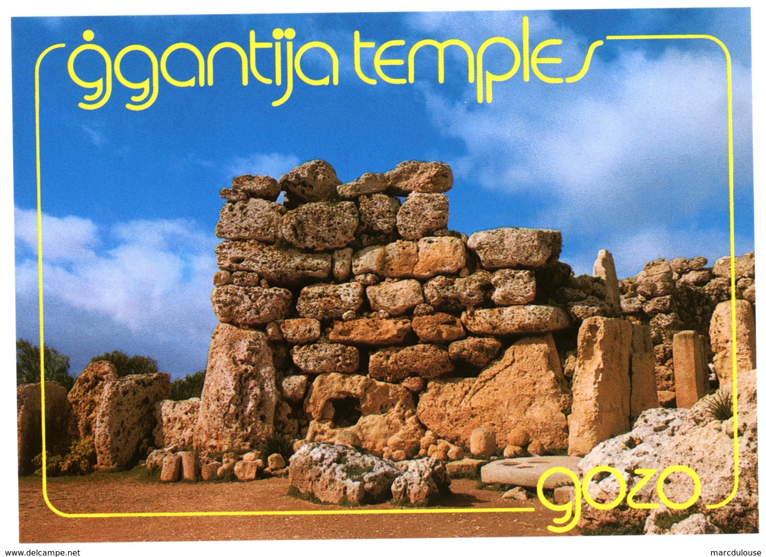 Malta. Gozo. Prehistoric Temples. Ggantija. Circa 2800 BC. Temples Préhistoriques. Environ 2800 Avant JC. Malte. - Malta
