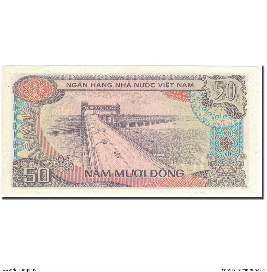 Billet, Viet Nam, 50 D<ox>ng, KM:97a, SPL - Viêt-Nam