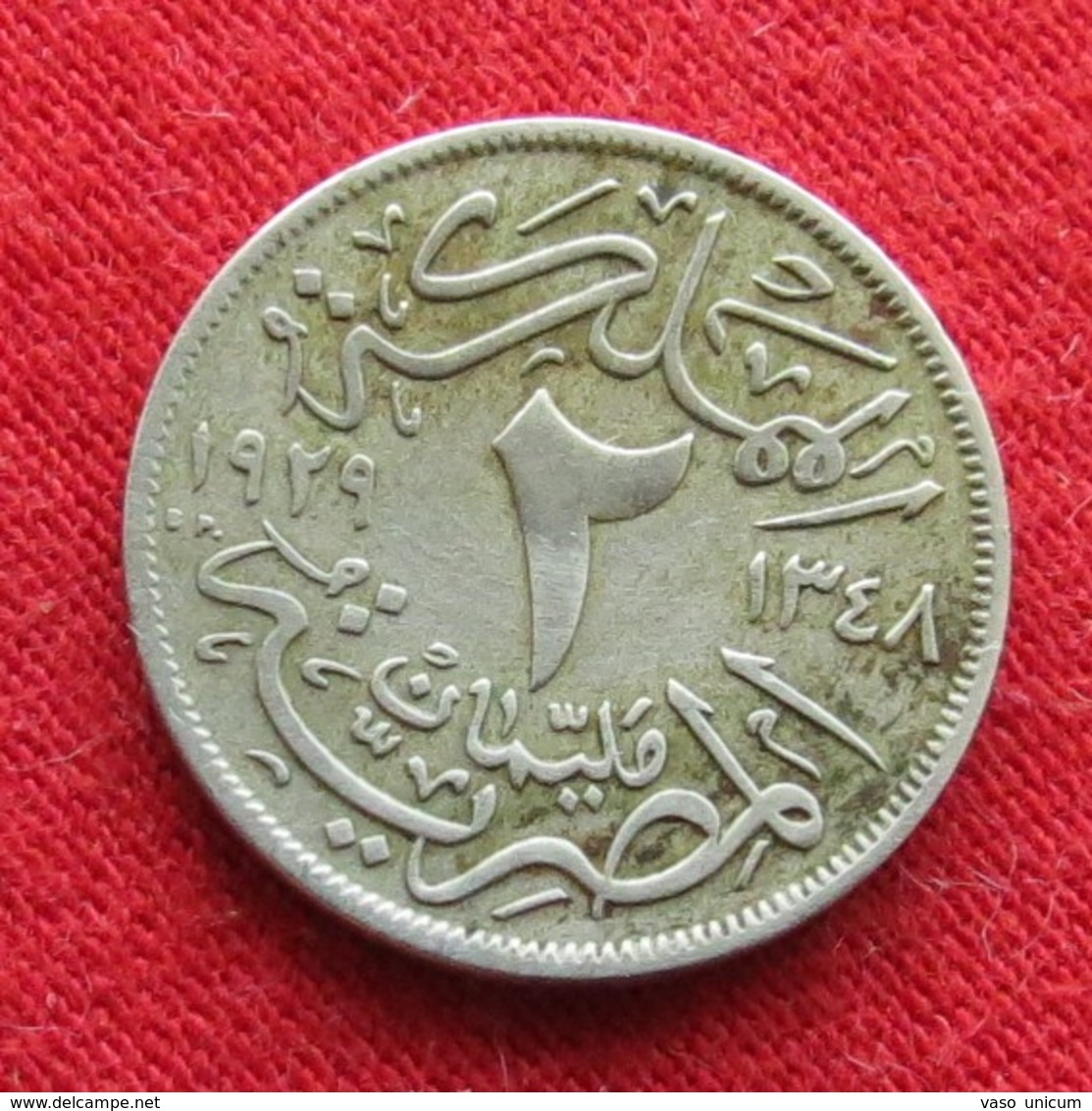 Egypt 2 Milliemes 1348  1929  Egipto Egypte Egito Egitto Ägypten L5-6 - Egipto