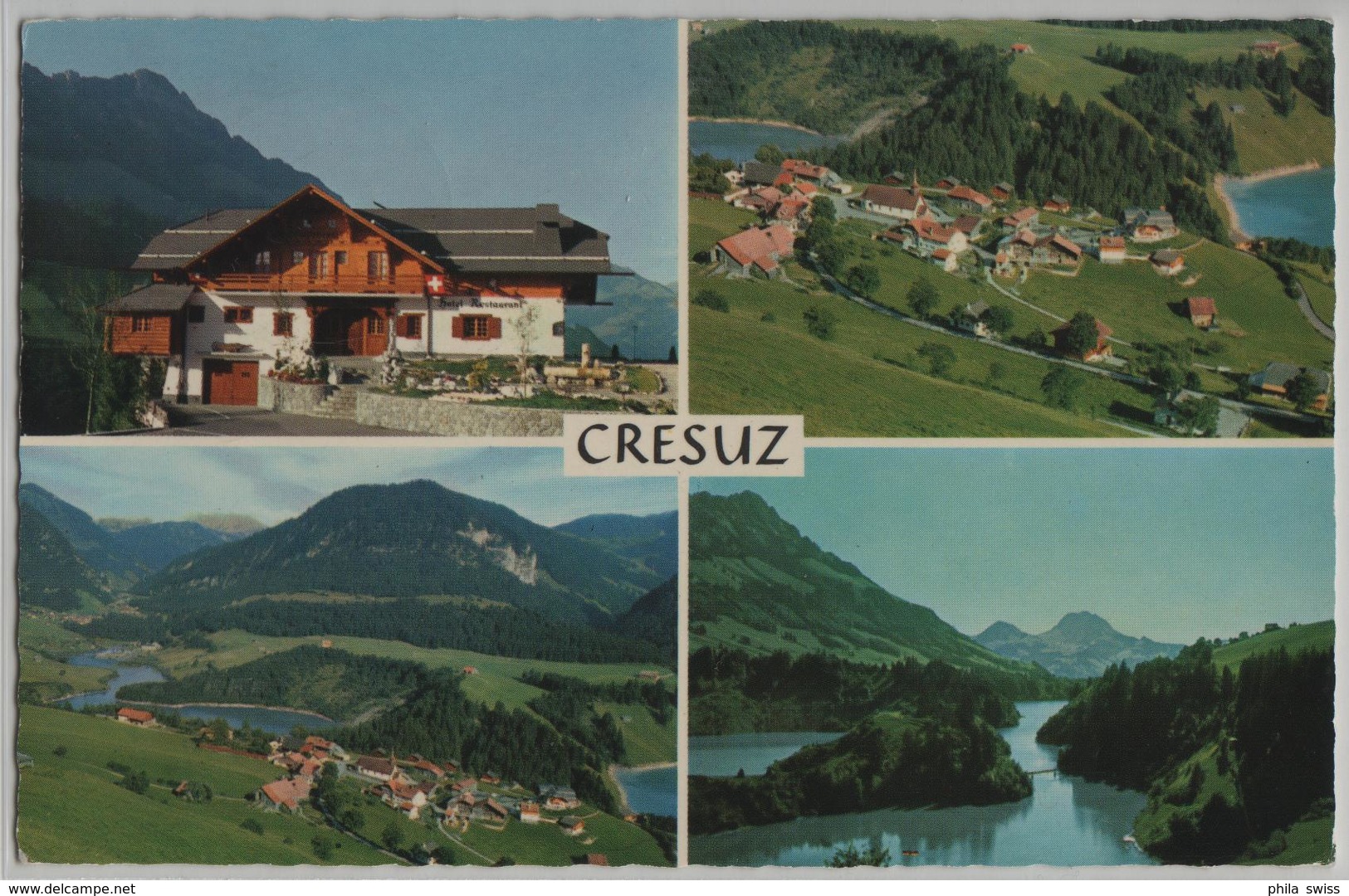 Cresuz - Le Vieux Chalet, Vallee De La Jogne Et Lac De Montsalvens - Crésuz