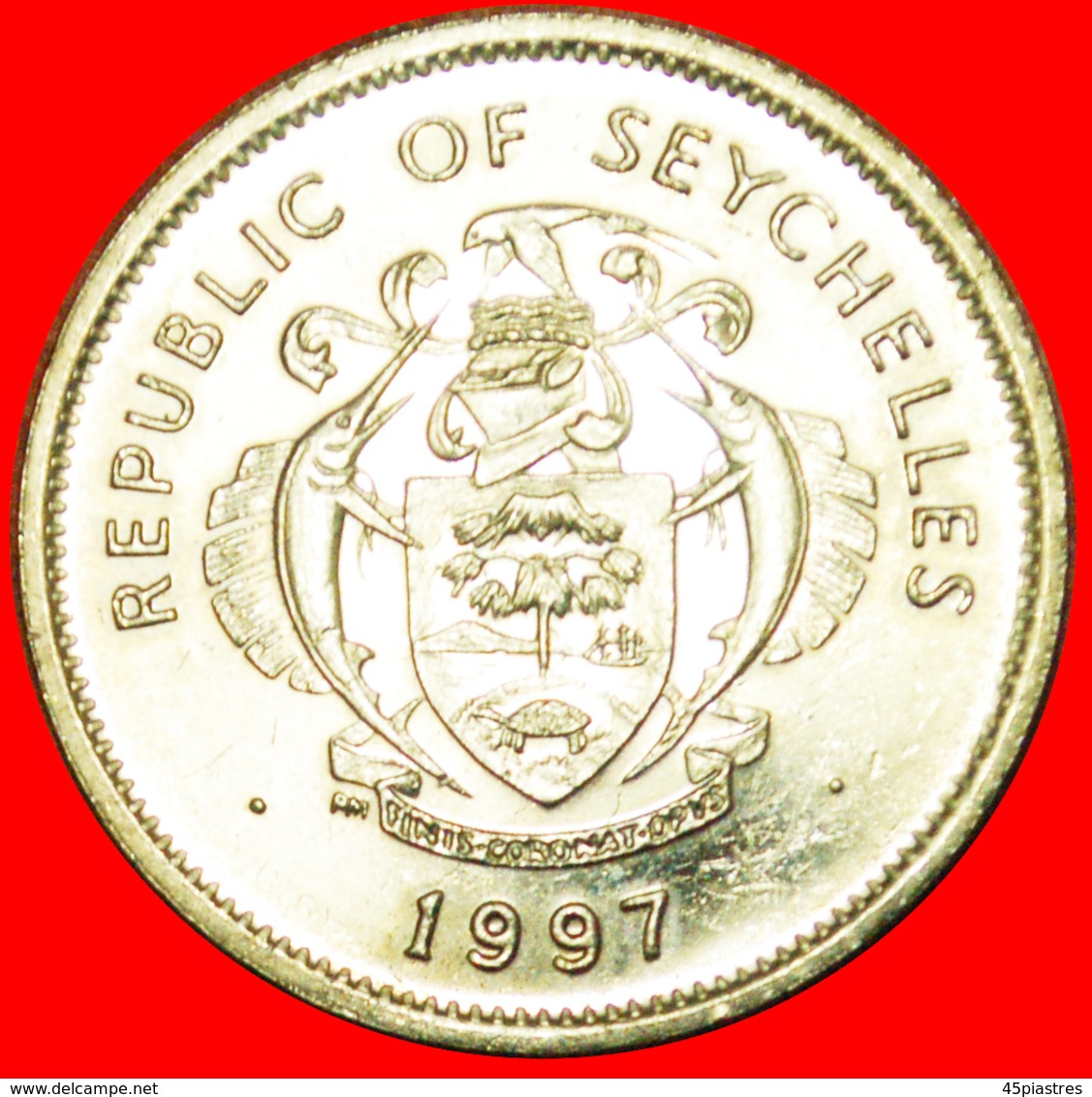 # GREAT BRITAIN: SEYCHELLES ★ 1 RUPEE 1997 PM TRITON SHELL! LOW START ★ NO RESERVE! - Seychellen