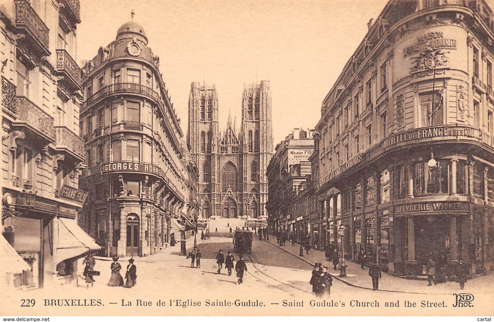 BRUXELLES - La Rue De L'Eglise Sainte-Gudule - Avenues, Boulevards