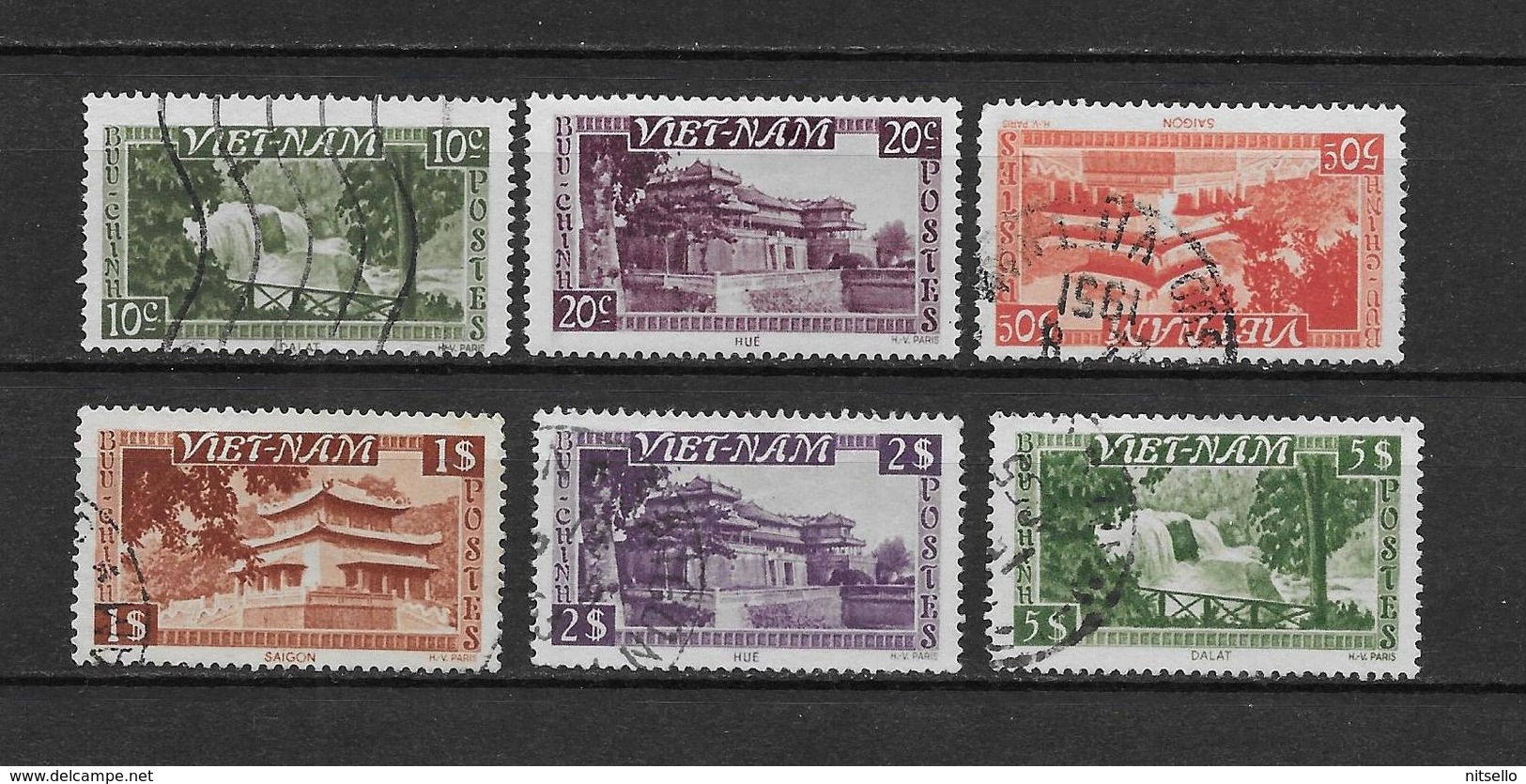 LOTE 1804  ///  (C045) VIETNAM YVERT Nº: Empire 1951 N° 1/2/4/6/8/10 - Vietnam