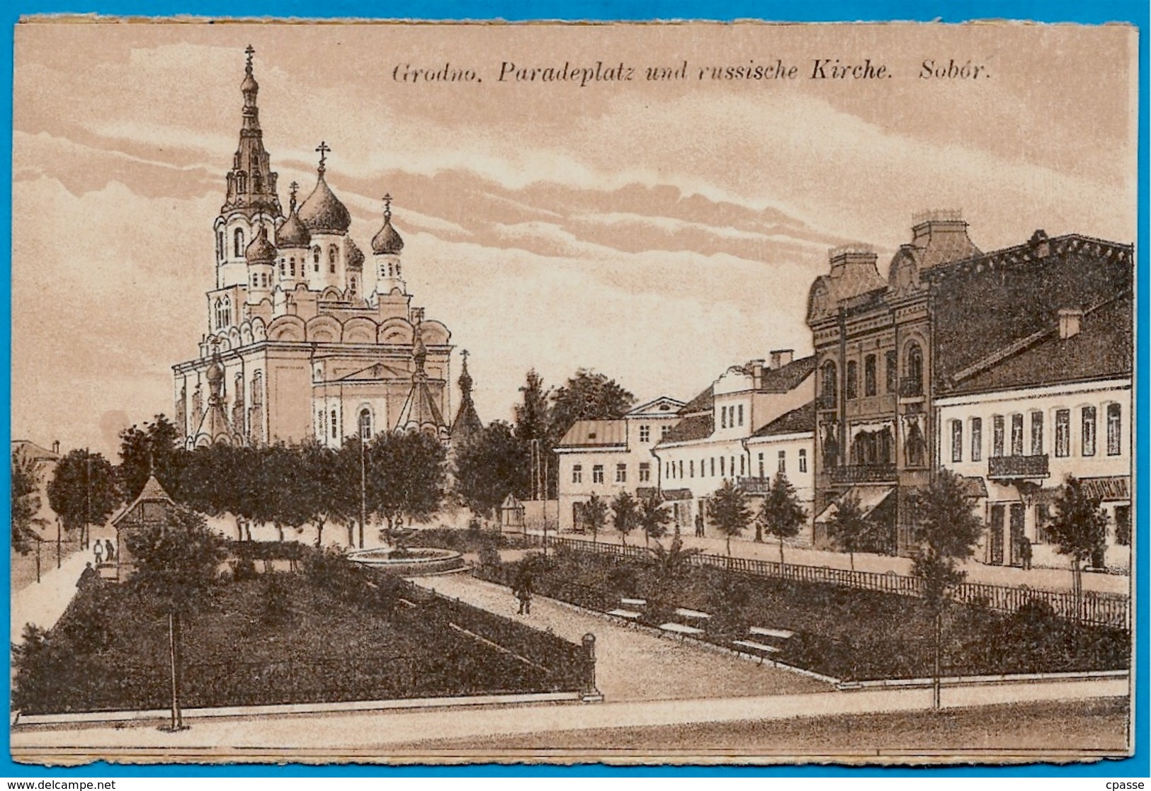 CPA AK Biélorussie BELARUS - GRODNO - Paradeplatz Und Russische Kirche Sobor - Belarus