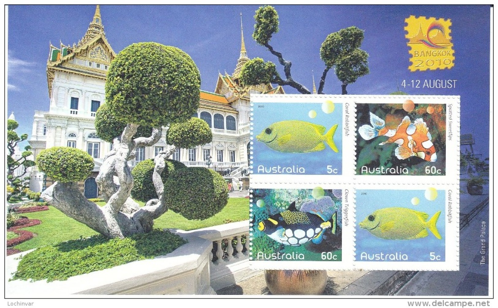 AUSTRALIA, 2010 BANGKOK MINISHEET MNH - Ongebruikt