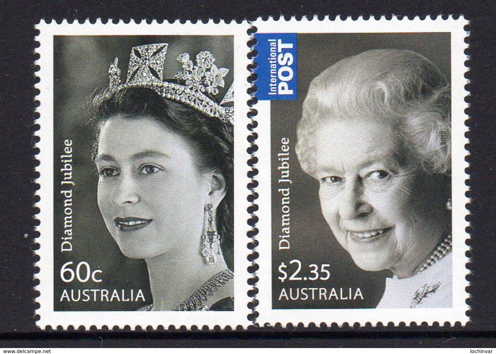 AUSTRALIA, 2012 QUEENS JUBILEE 2 MNH - Mint Stamps