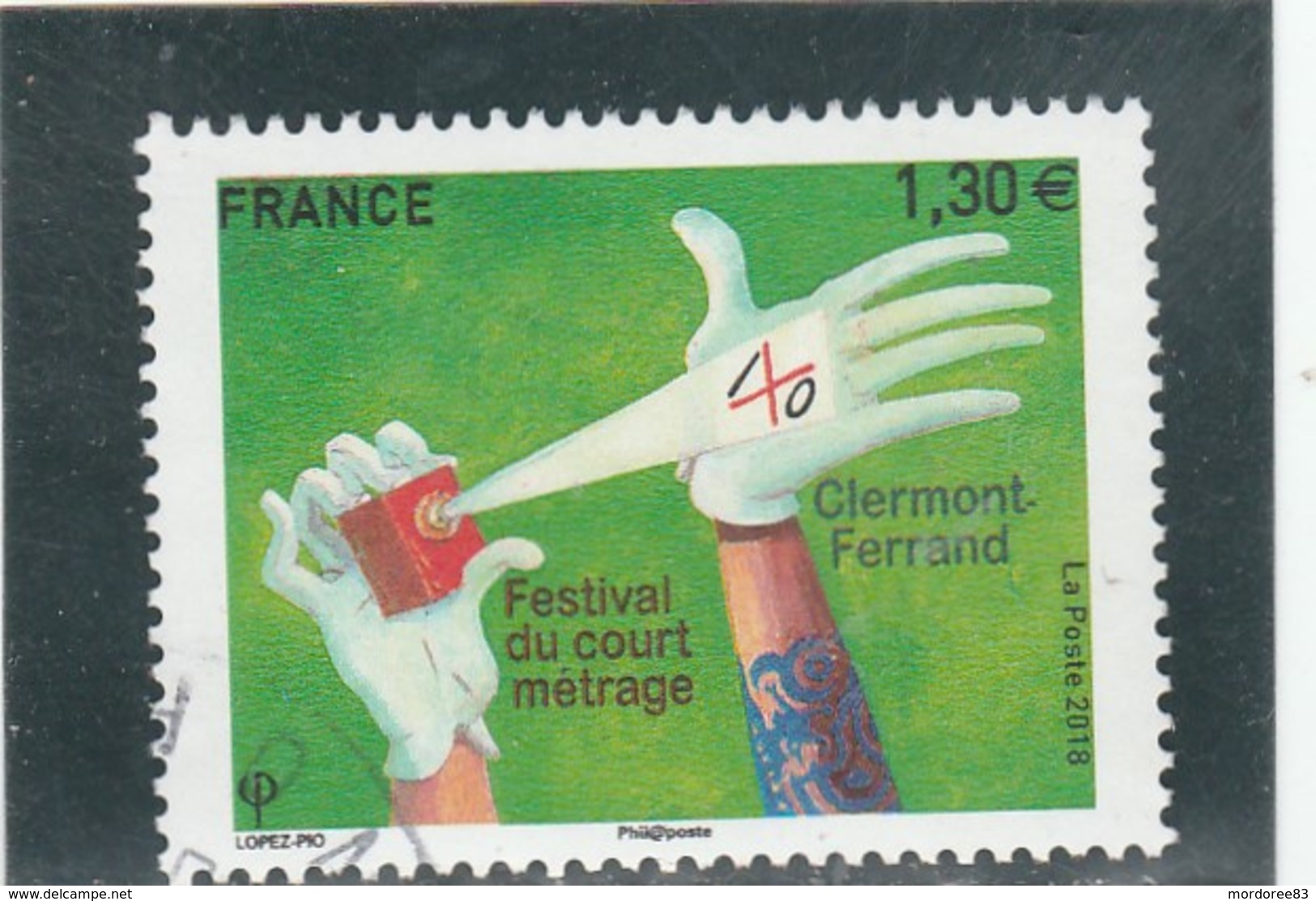 FRANCE 2018 FESTIVAL DU COURT METRAGE OBLITERE - - Used Stamps