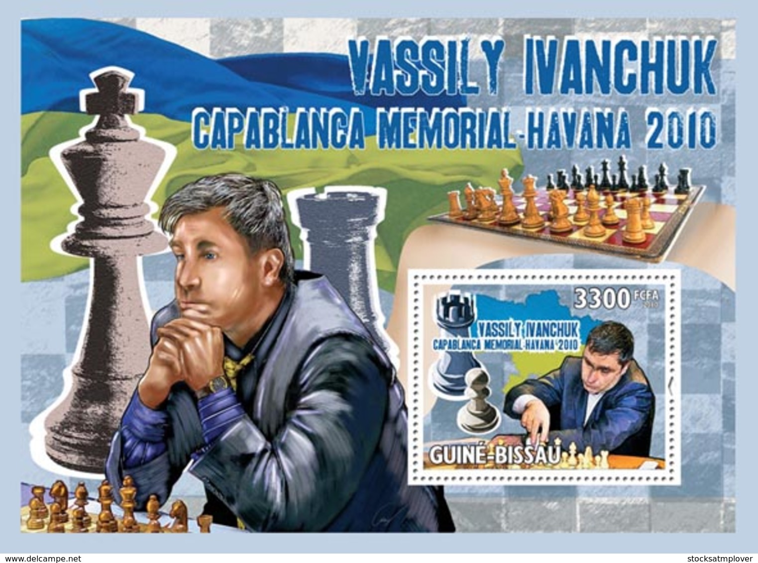 Guinea Bissau 2010 Chess - Havana 2010, Vassily, Ivanchuk - Guinea-Bissau