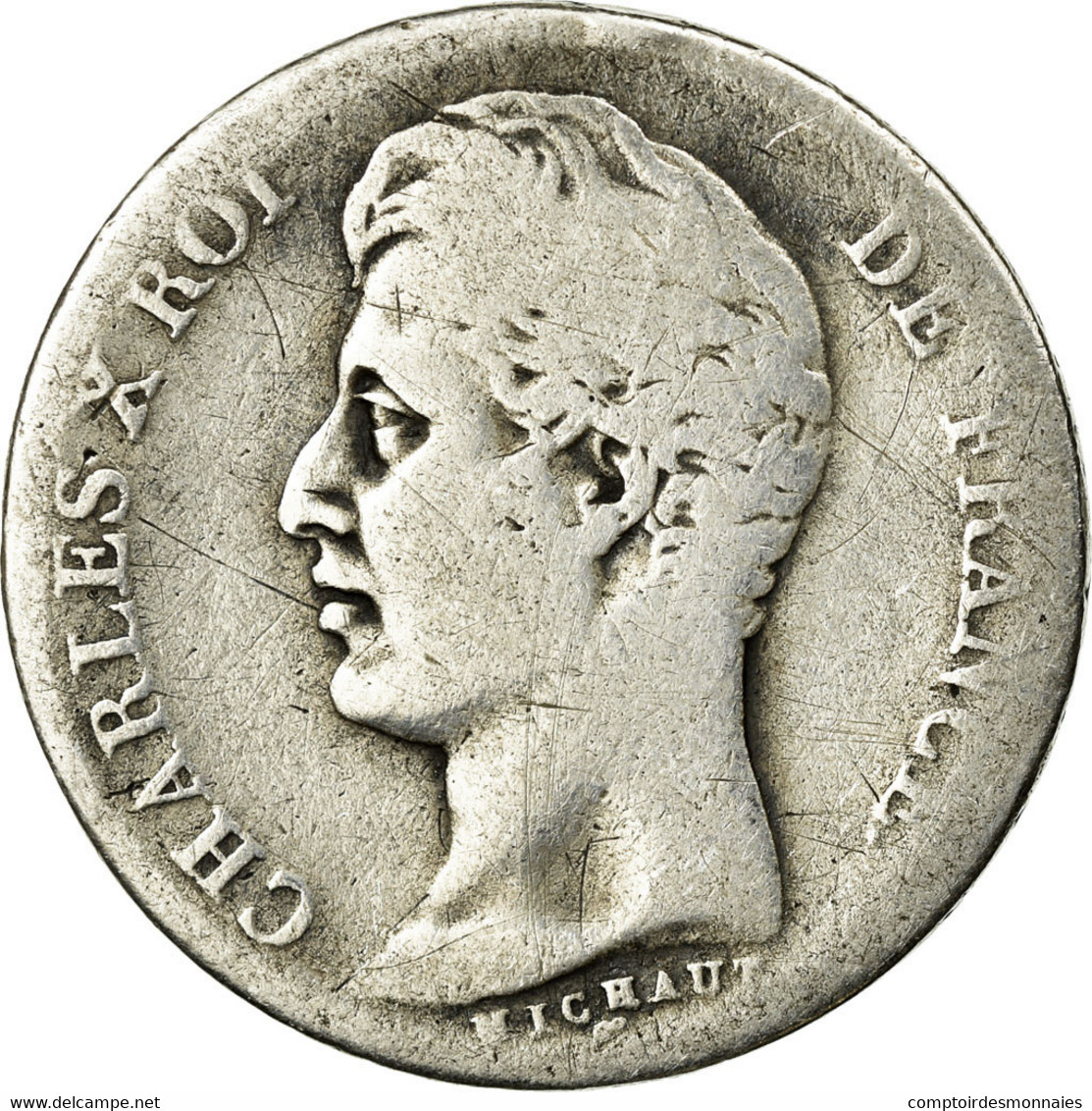 Monnaie, France, Charles X, Franc, 1829, Limoges, B+, Argent, Gadoury:450 - 1 Franc