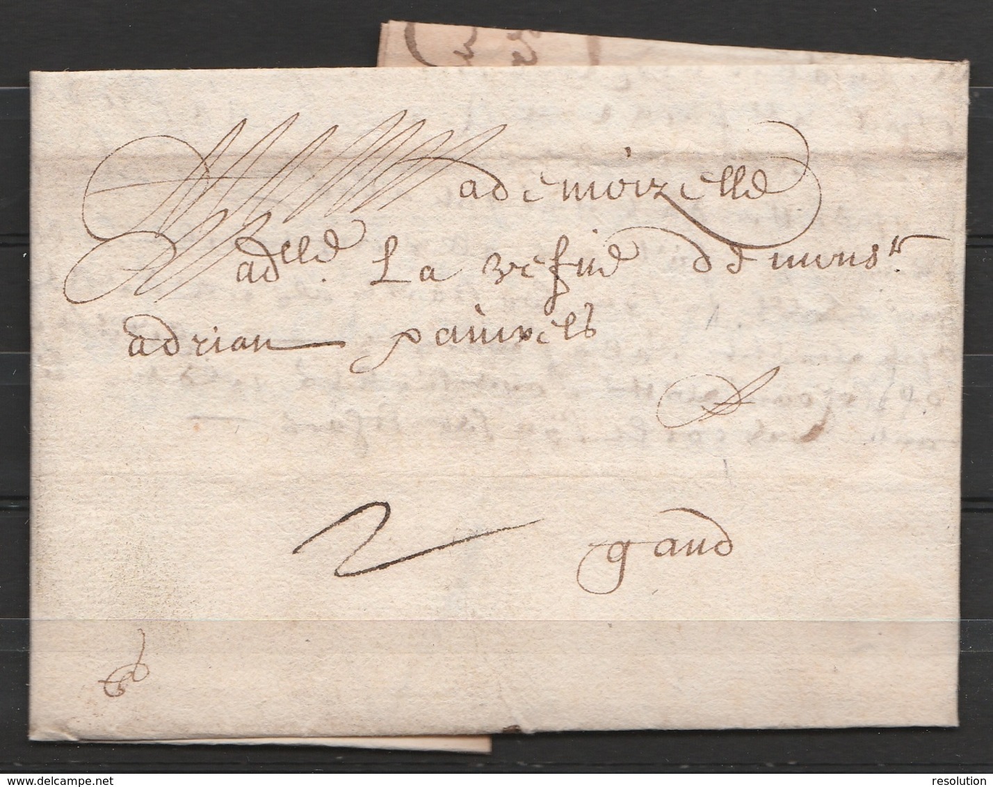 L.datée 30 Juin 1639 De ANTWERPEN Pour GAND - 1621-1713 (Spanische Niederlande)