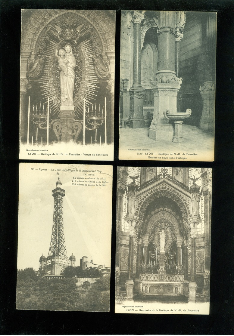 Lot de 50 cartes postales de France  Rhône  Lyon   Lot van 50 postkaarten van Frankrijk ( 69 ) - 50 scans