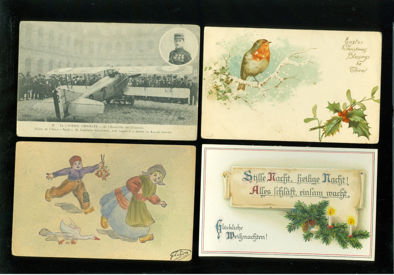 Beau lot de 60 cartes postales de fantaisie   Mooi lot 60 postkaarten van fantasie -  60 scans