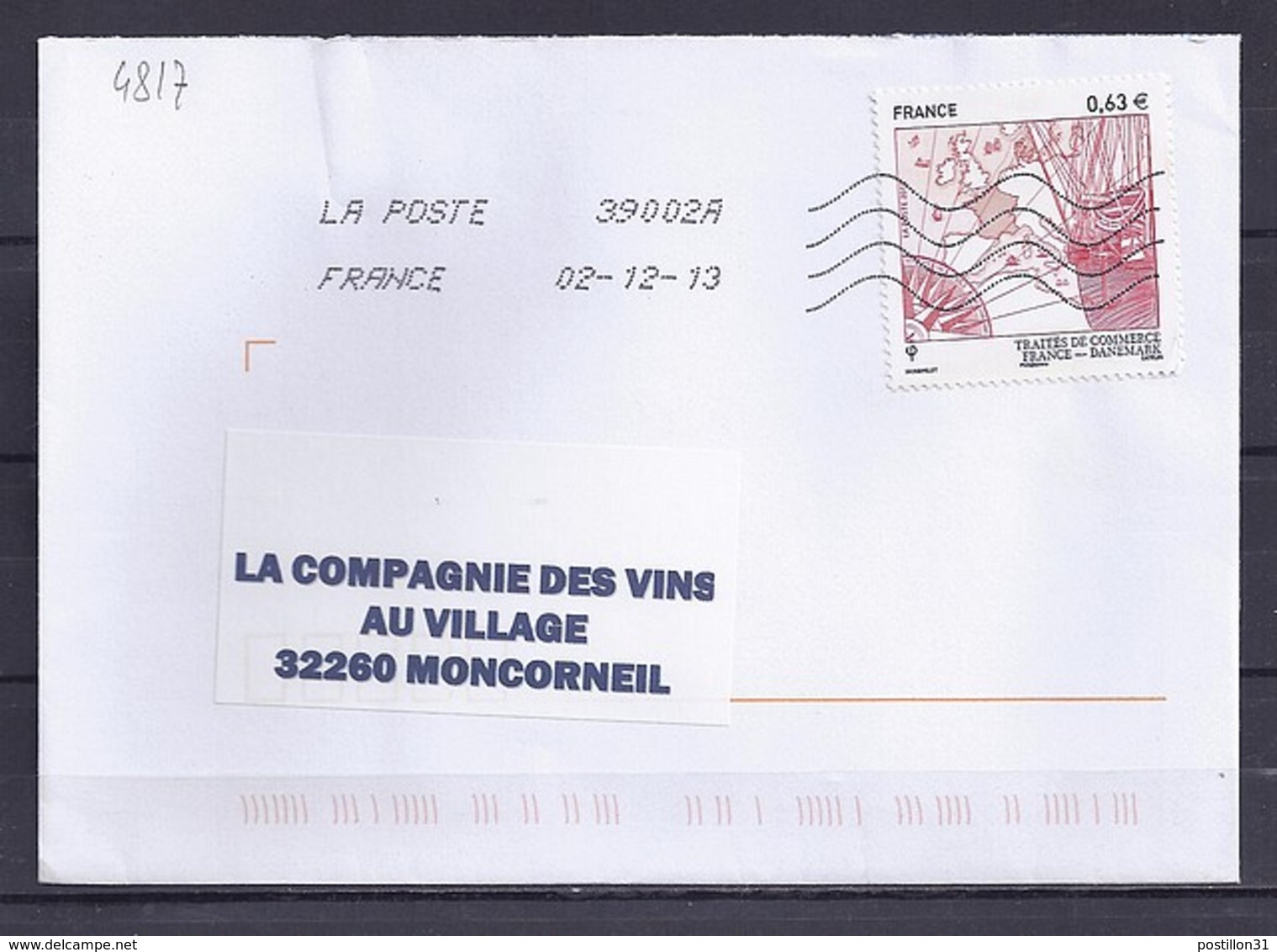 TP N°4817 SUR LETTRE DE 2013 - 1961-....