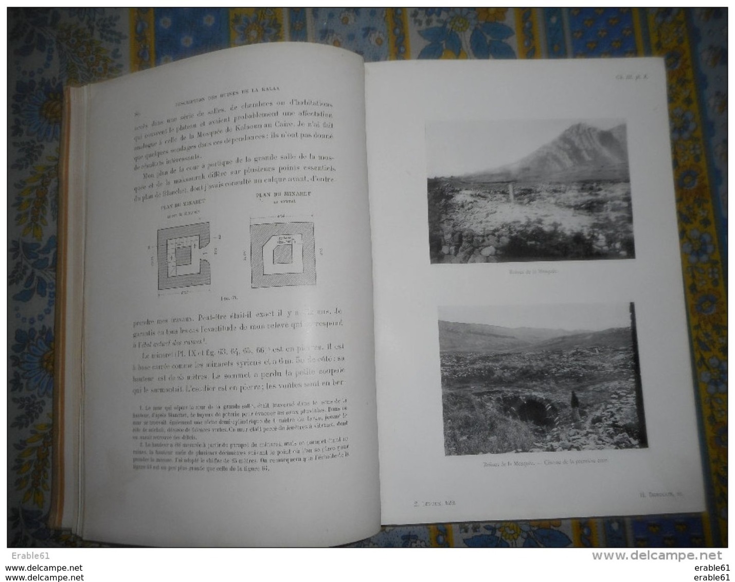 KALAA DES BENI HAMMAD UNE CAPITALE BERBERE DE L' AFRIQUE DU NORD AU XI EME SIECLE GENERAL DE BAYLIE 1909 - Archéologie