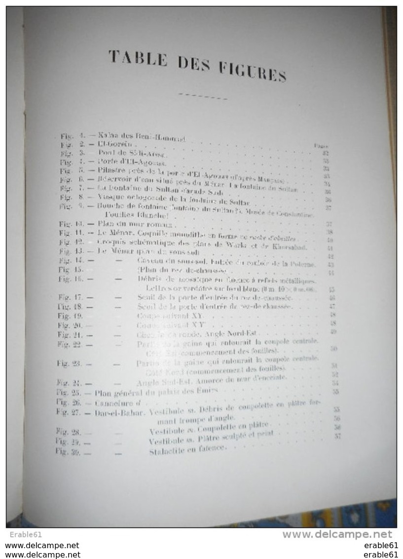 KALAA DES BENI HAMMAD UNE CAPITALE BERBERE DE L' AFRIQUE DU NORD AU XI EME SIECLE GENERAL DE BAYLIE 1909