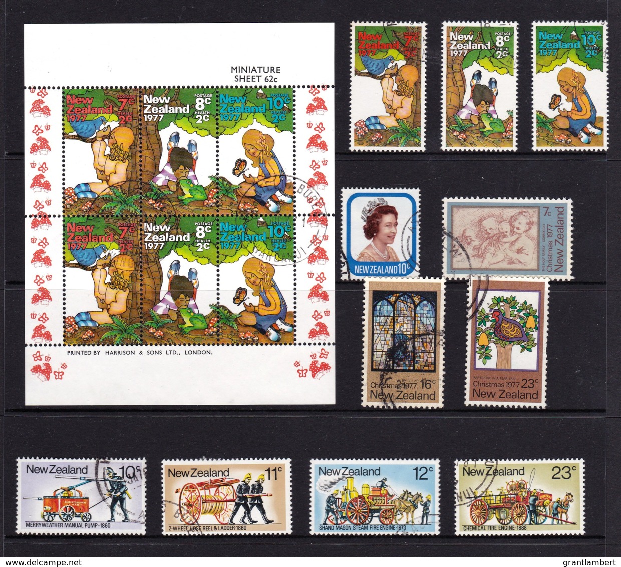 New Zealand 1977 Complete Year Fine Used - 2 Scans - Used Stamps