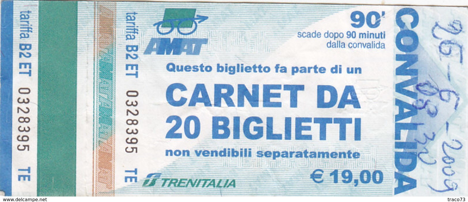 PALERMO / Servizio Urbano _ Biglietto-Tiket Da 90 Minuti - Europa