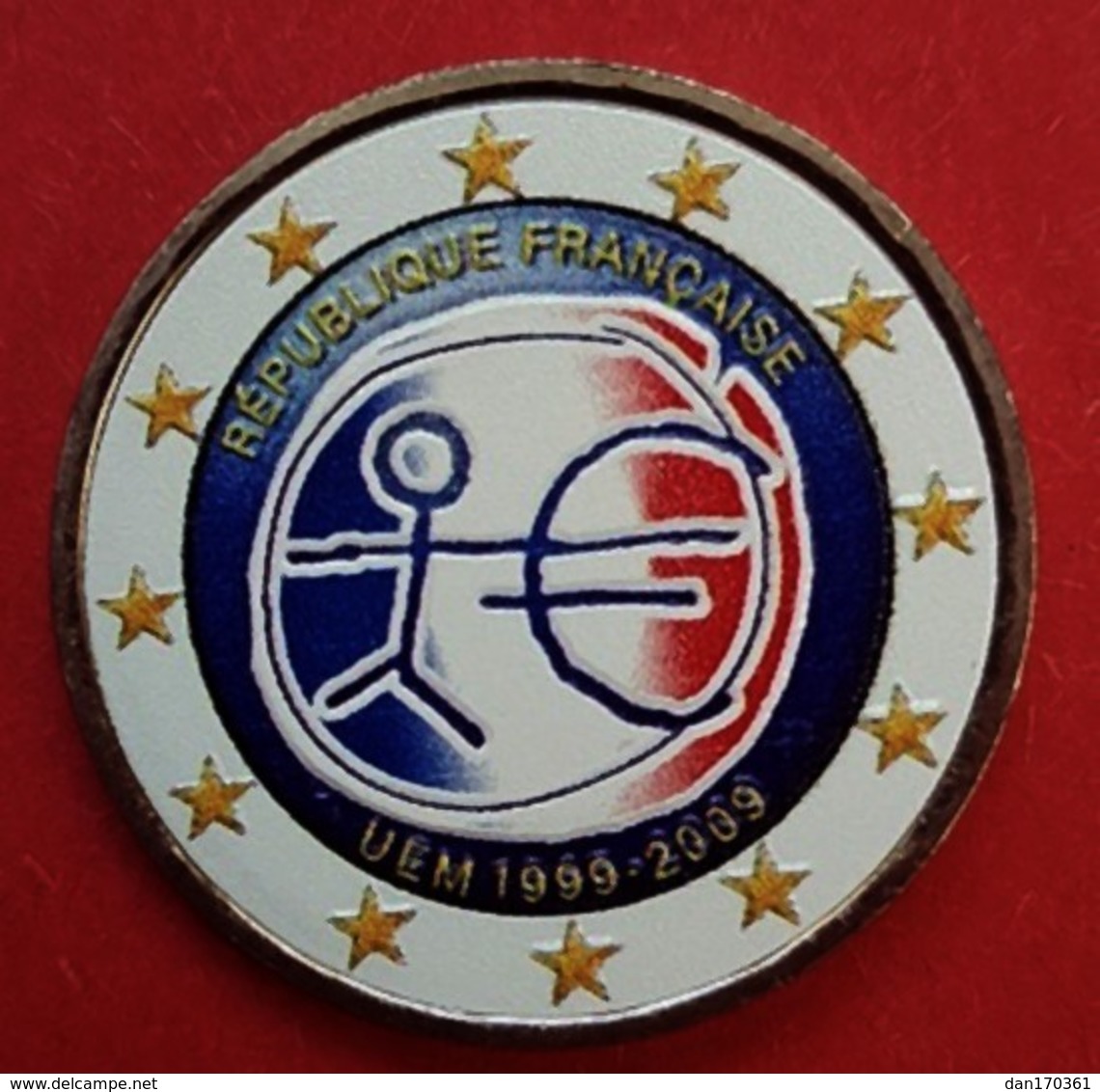 FRANCE 2009 - E.M.U.  - 2 EUROS COMMEMORATIVE COULEUR - FARBE - COLORED - COLOR - RARE AVEC LE TOUR BLANC - France