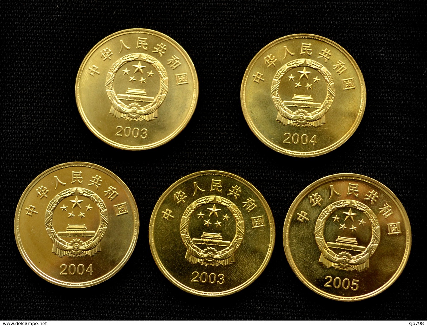 China 5 YUAN 2003-05 Taiwan Scenery Series Commemorative 1 Set Of 5 Coins. UNC - Chine