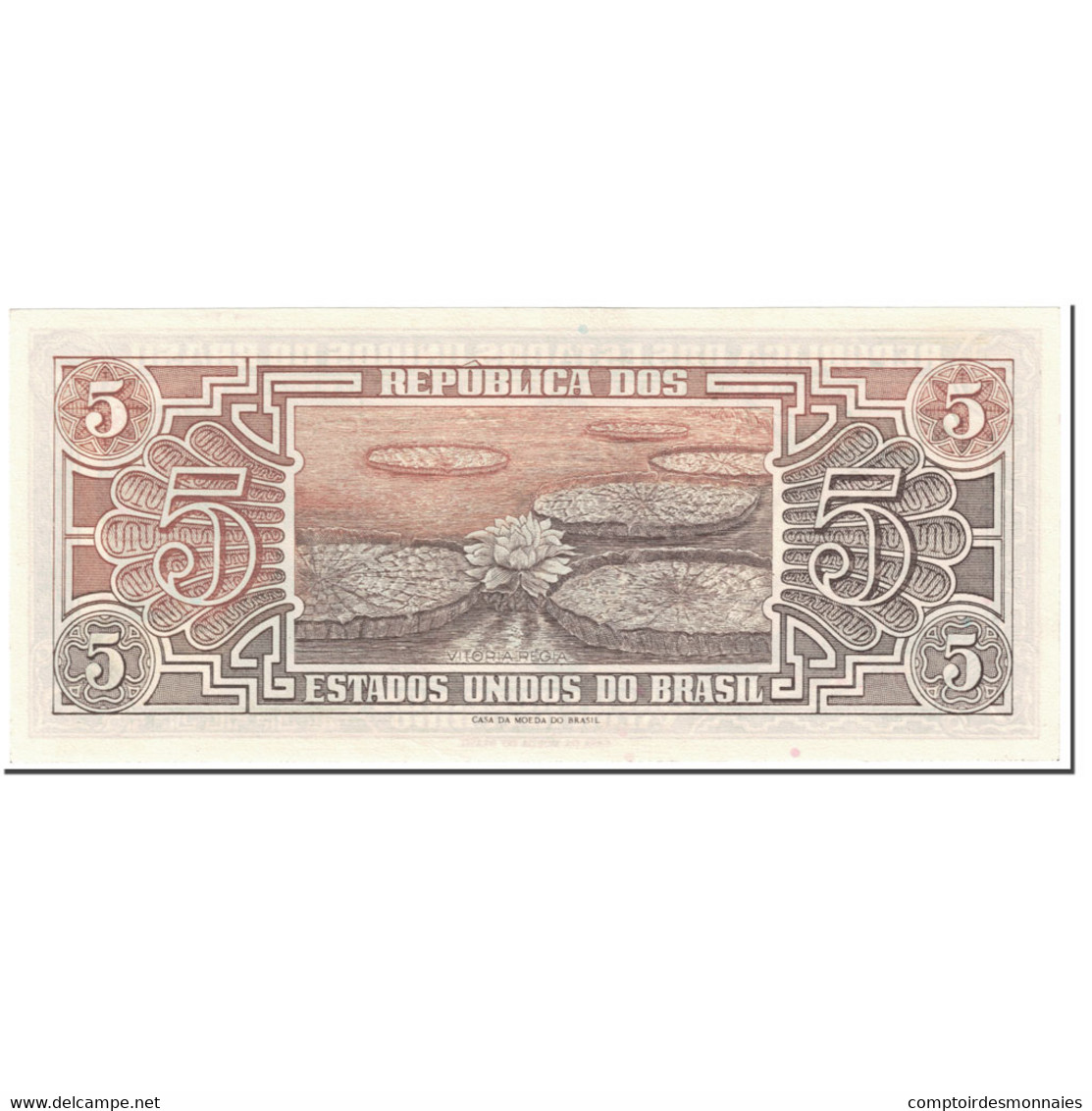 Billet, Brésil, 5 Cruzeiros, 1961-1962, Undated (1961-1962), KM:166b, SPL - Brésil