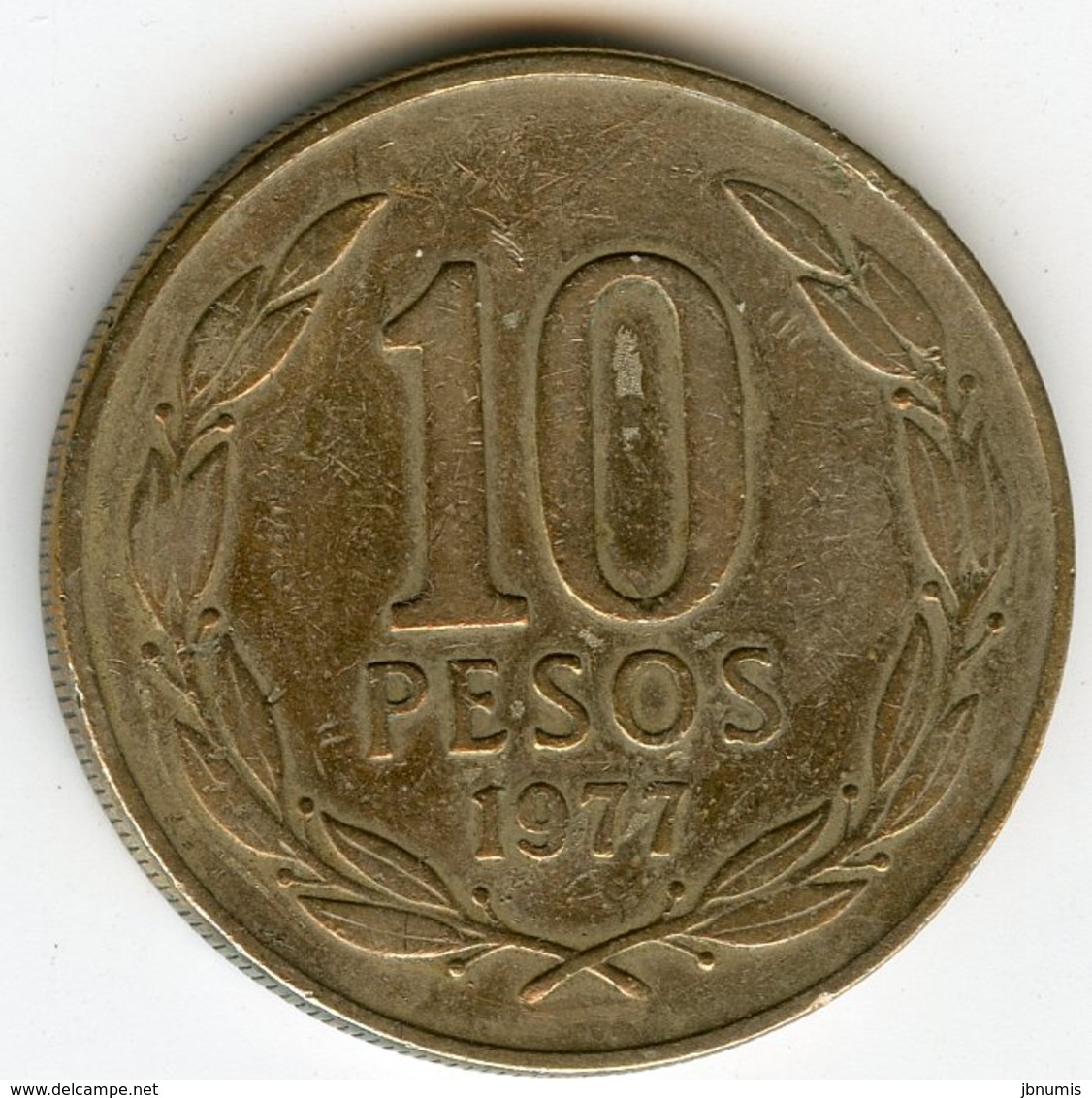 Chili Chile 10 Pesos 1977 KM 210 - Chili