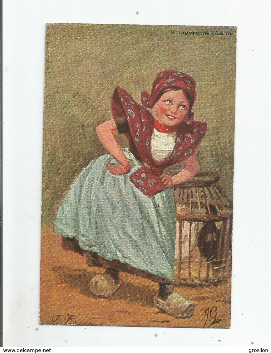 KOOPVROUW (AXEL)   ILLUSTRATOR GERSTENHAUER 1905 - Axel