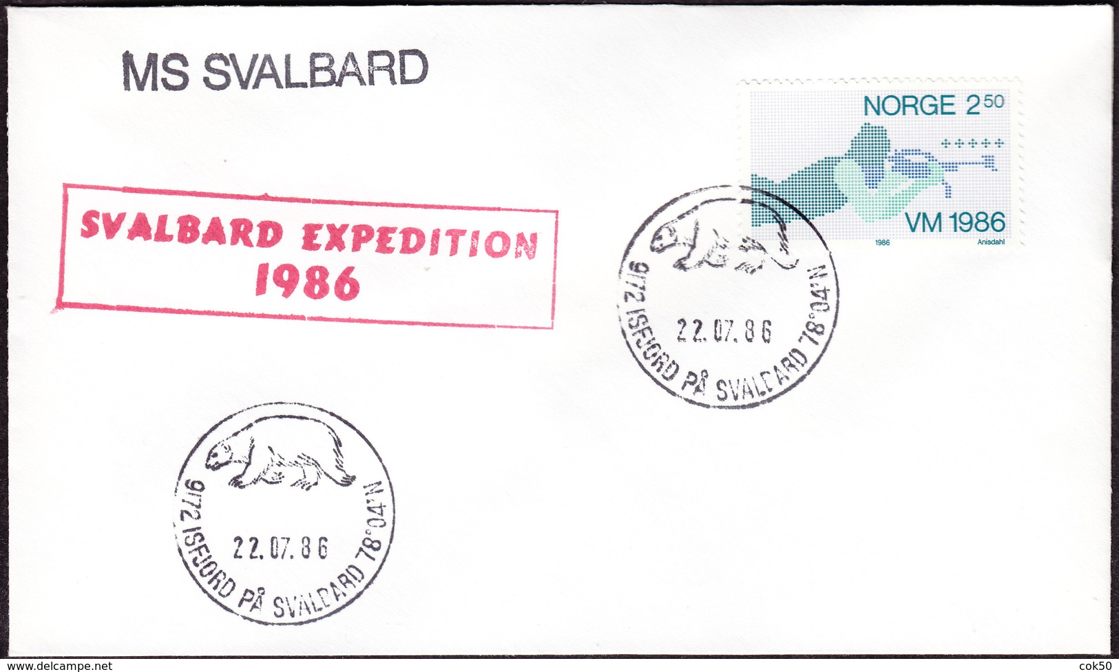 NORWAY - M/S "Svalbard" Expedition 1986, 9172 Isfjord At Svalbard 22.07.86 (icebear) - Arctic Tierwelt