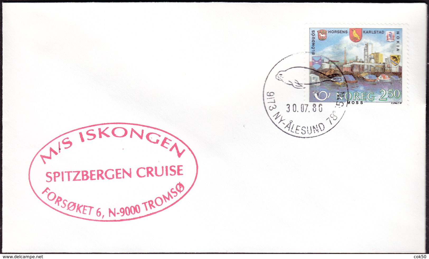 NORWAY - M/S "Iskongen" Spitzbergen Cruise 1986, 9173 Ny-Ålesund 30.07.86 (seal) - Arctic Wildlife