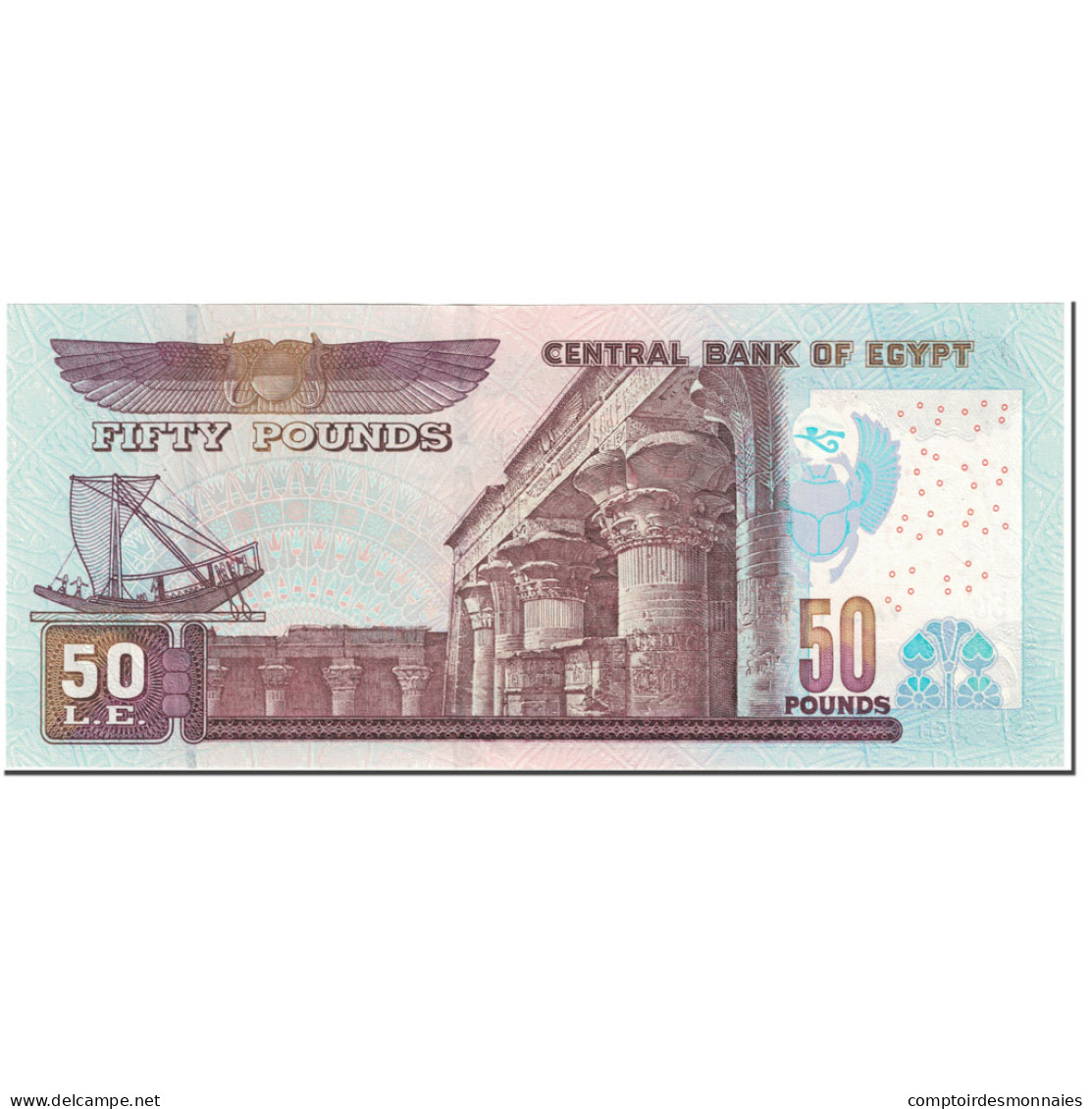 Billet, Égypte, 50 Pounds, 2007, Undated (2007), KM:66f, NEUF - Egypte