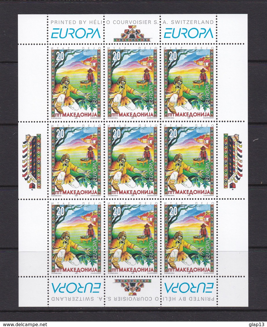 FEUILLE NEUVE** EUROPA 1997 TIMBRE N°102/03 - CONTES ET LEGENDES - Macédoine Du Nord