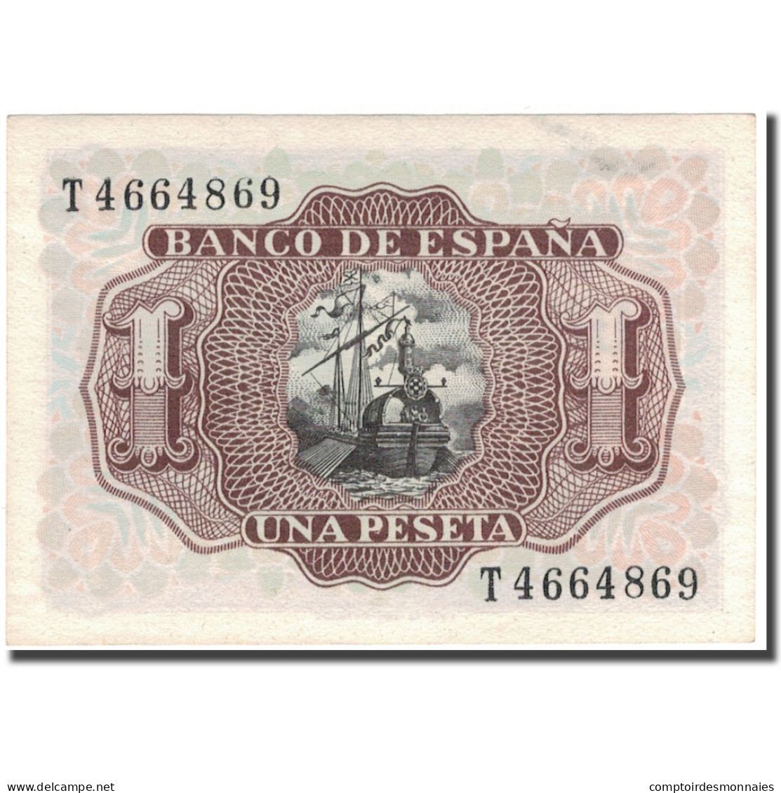 Billet, Espagne, 1 Peseta, 1953, 1953-07-22, KM:144a, SPL - 1-2 Pesetas