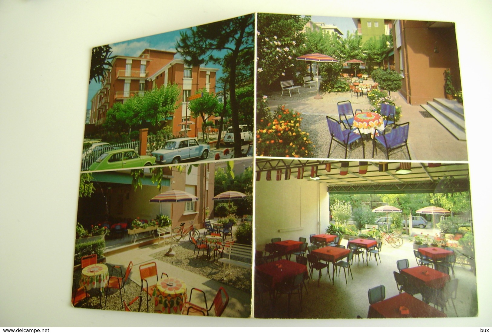 RIMINI - VILLA MEROPE   DOUBLE CARD  CARTOLINA DOPPIA    NON  VIAGGIATA COME DA FOTO LEGGERE PIEGHE - Hotels & Restaurants
