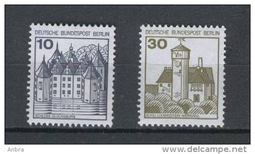 BERLIN Burgen+Schlösser Letterset Nr.532II + 534II, Postfrisch - Nuevos