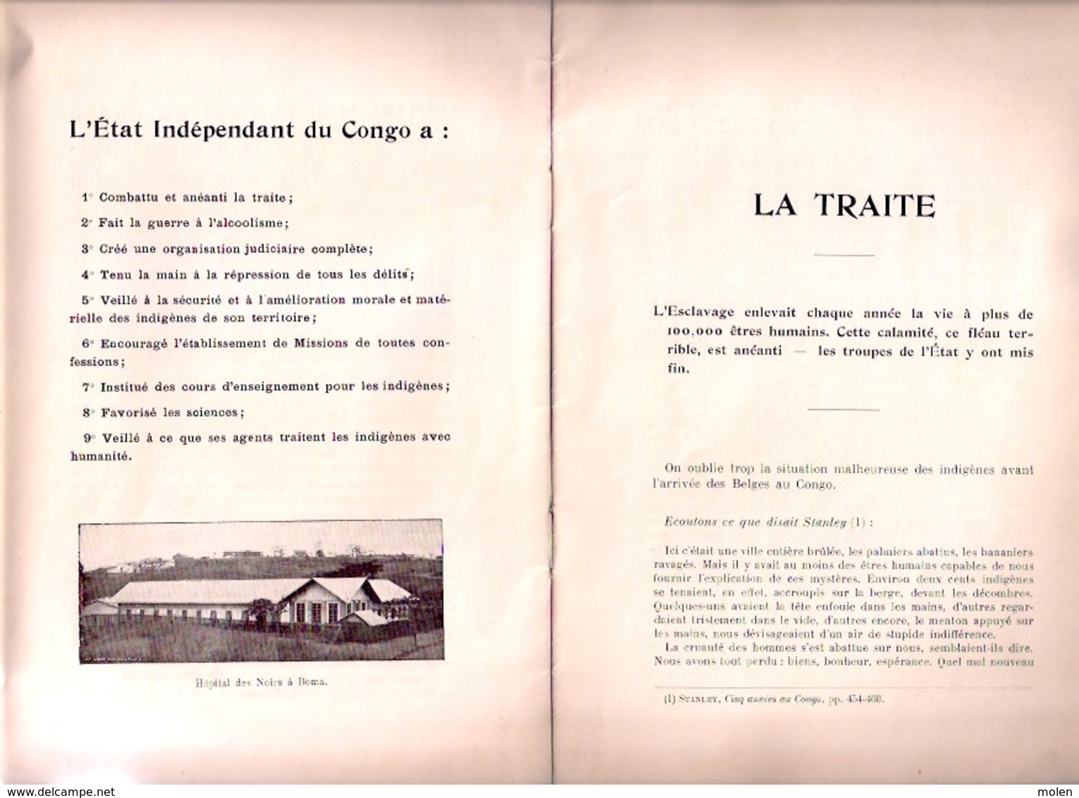 L ETAT INDEPENDANT DU CONGO ET LA CIVILISATION AFRICAINE ©1904 32p Belge Belgisch Kongo ZAIRE Geschiedenis Histoire Z212 - Belgisch-Congo