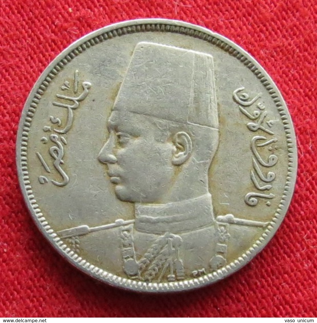 Egypt 5 Milliemes 1357 1938  Cu-Ni Egipto Egypte Egito Egitto Ägypten - Egipto