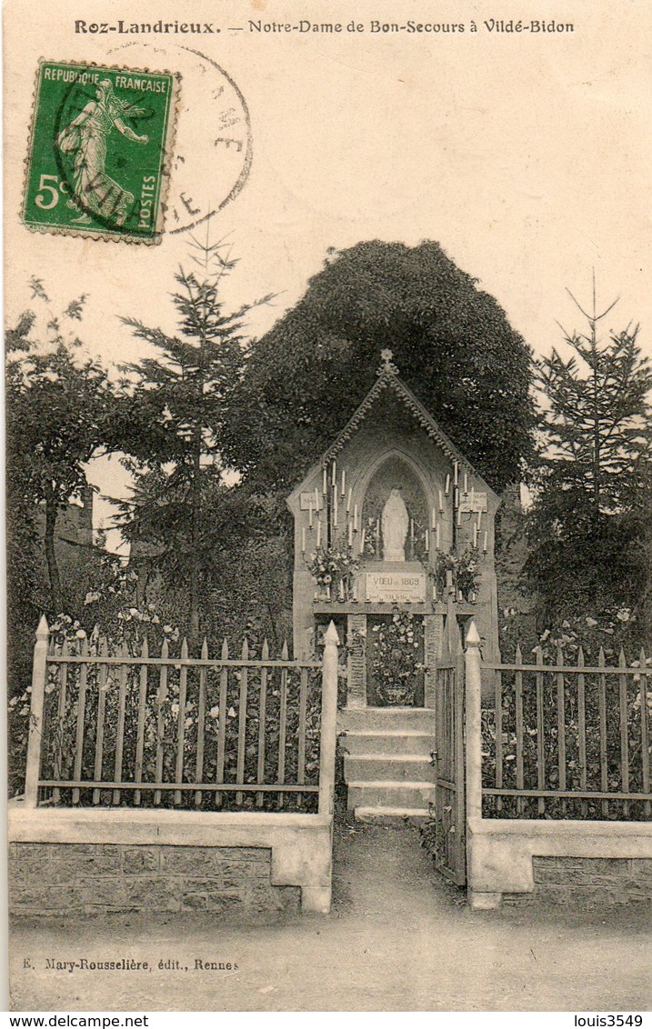 Roz   - Landrieux -     Notre - Dame  De  Bon - Secours  à  Vildé -   Bidon. - Autres & Non Classés