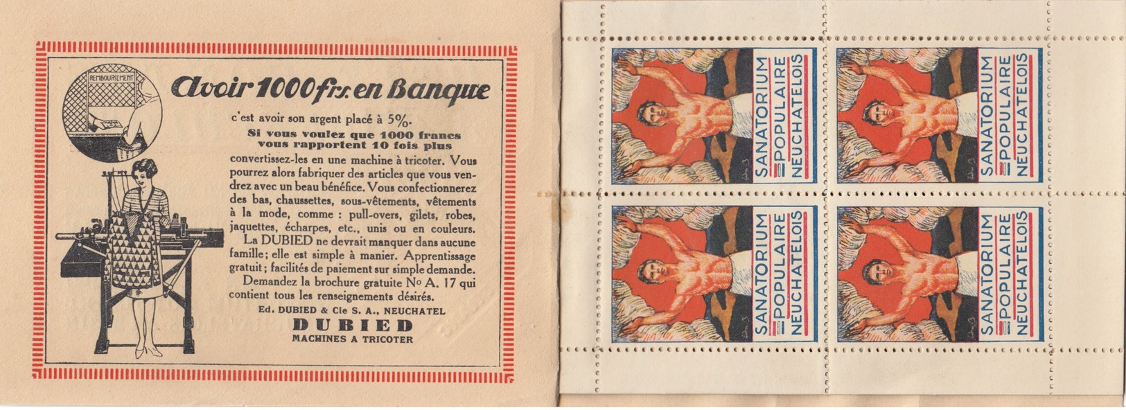 Lutte Contre La TuberculosePoster Stamp Booklet , France , 00-10s - Other & Unclassified
