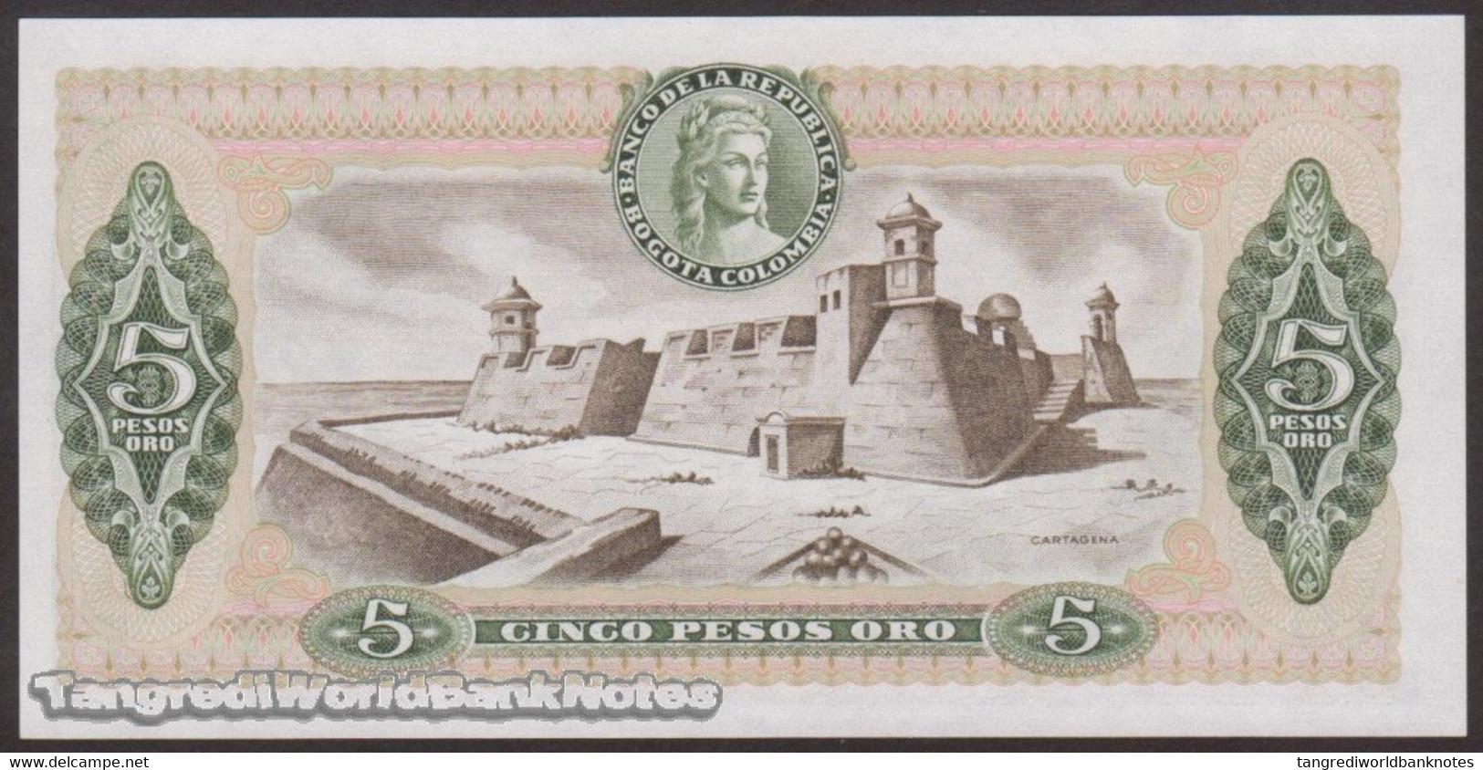 TWN - COLOMBIA 406f4 - 5 Pesos Oro 1.1.1981 AU/UNC - Colombia