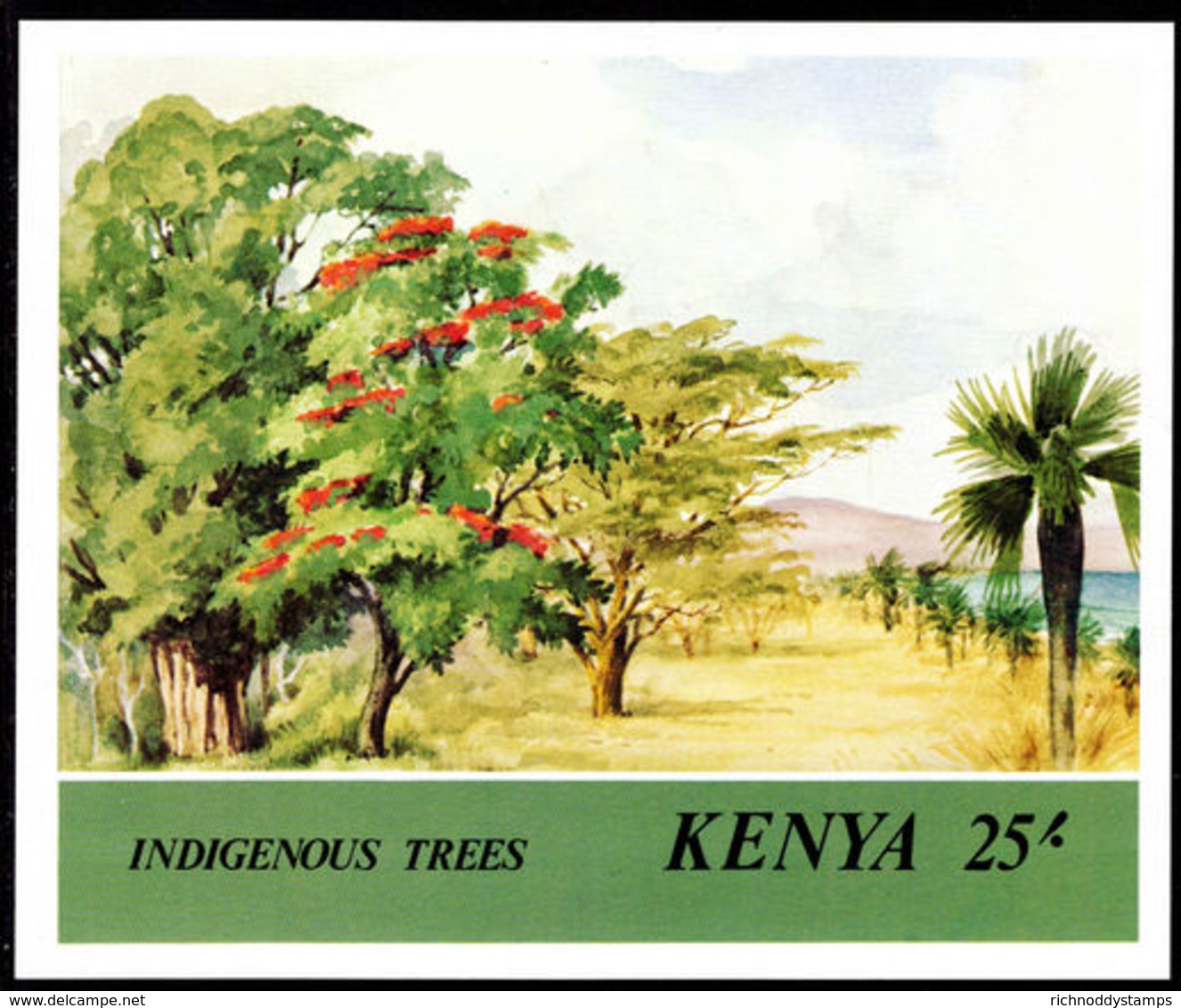 Kenya 1986 Indigenous Trees Souvenir Sheet Unmounted Mint. - Kenia (1963-...)